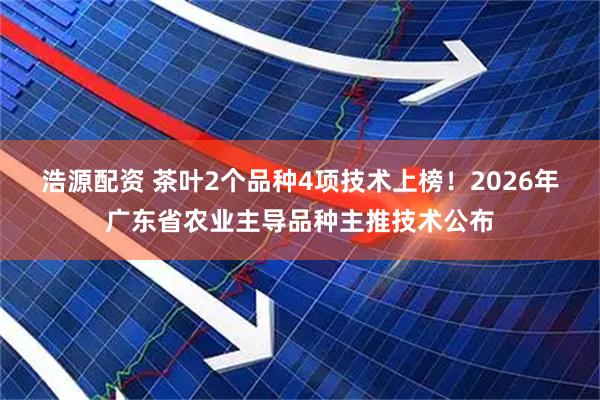 浩源配资 茶叶2个品种4项技术上榜！2026年广东省农业主导品种主推技术公布