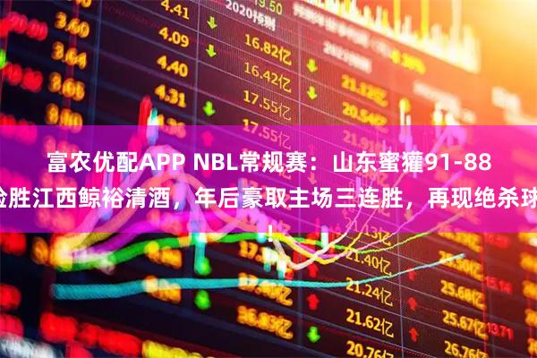 富农优配APP NBL常规赛:山东蜜獾91-88险胜江西鲸裕清酒,年后豪取主场三连胜,再现绝杀球!
